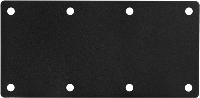 eoere 4 PCS 9-1/4" x 4-1/2" Black Flat Straight Mending Bracket Plate, Steel Joint Thick 2.9 mm, Repair Tie Plate Corner Brace for Furniture, Wood Timber Connector - Image 2